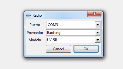 Configuración de radio Baofeng para cargar memorias en Buenos Aires Radio Club.