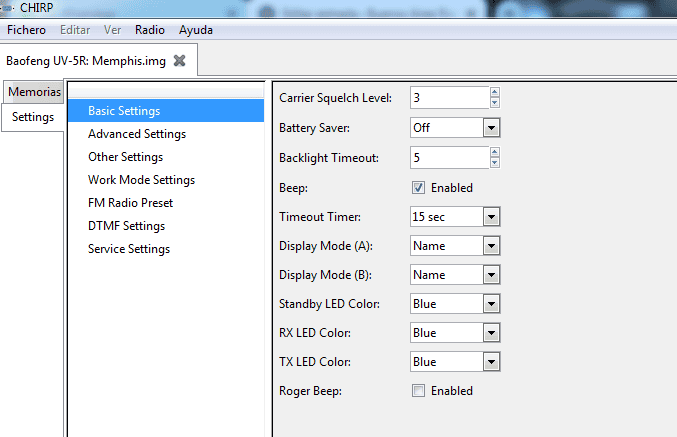 Memoria para radios BAOFENG en Buenos Aires Radio Club.